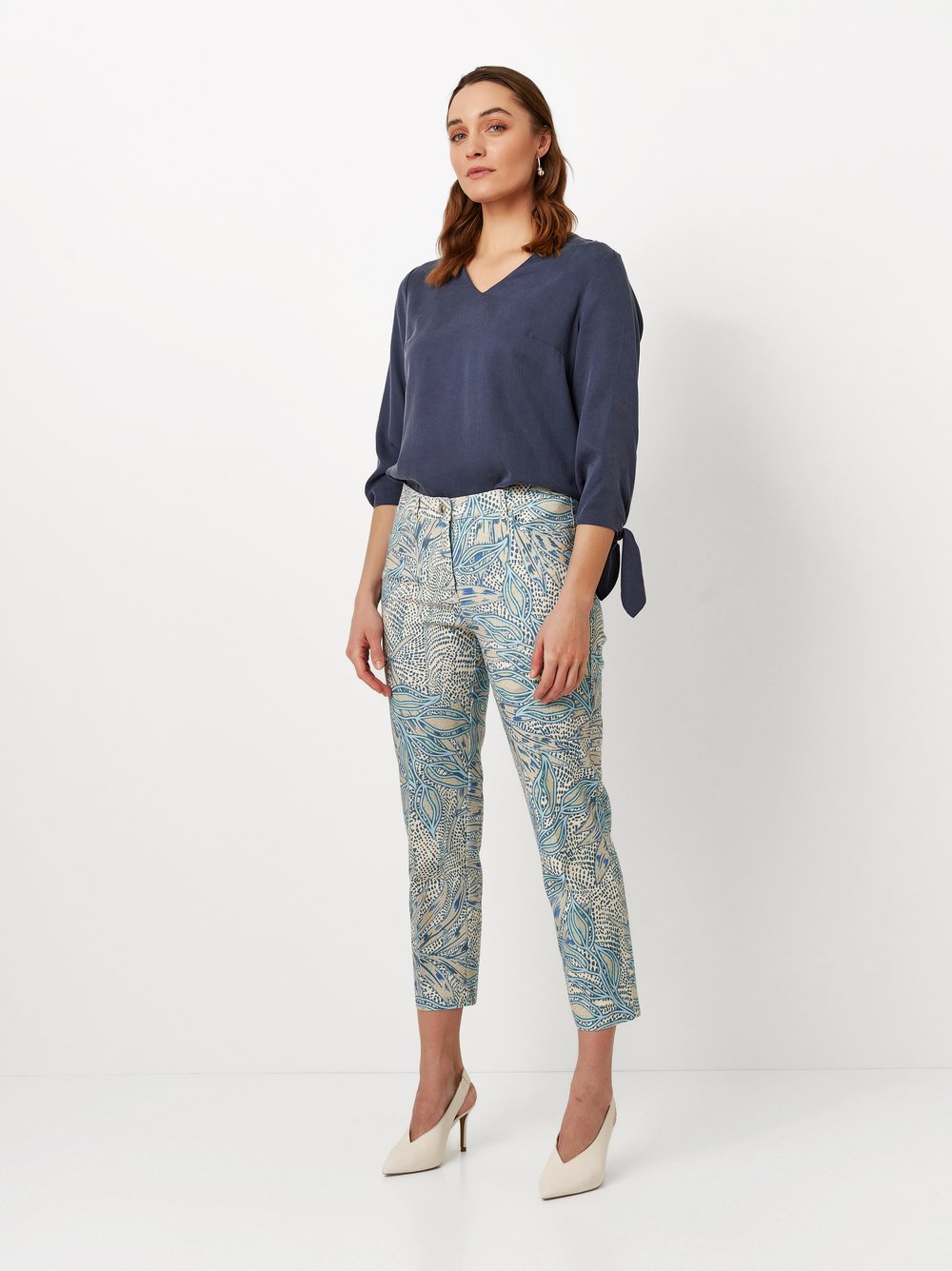 Patterned 7/8 pants | Style »Jolie« multicolour