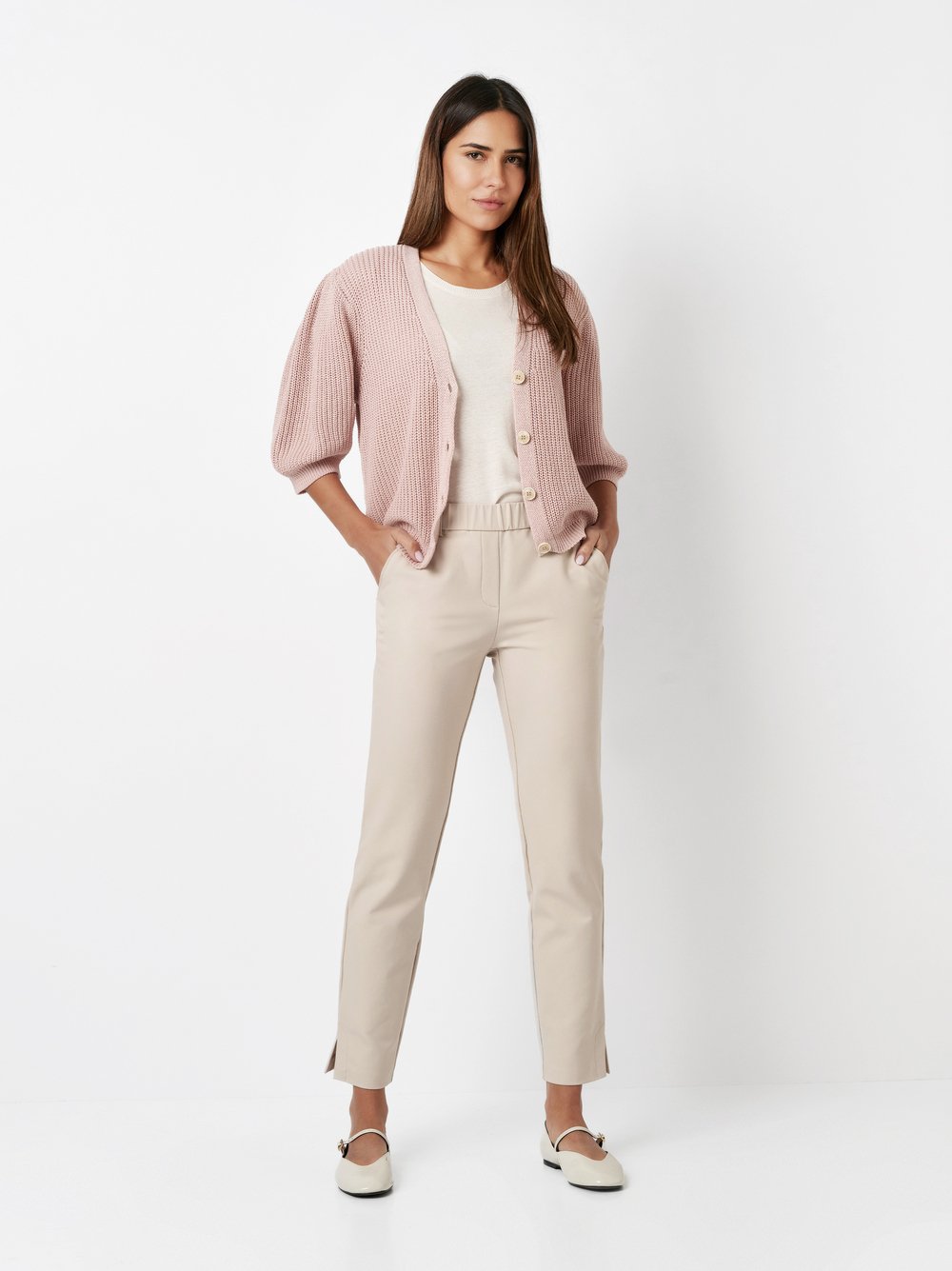 Business pants in slim fit | Style »Jenny« beige