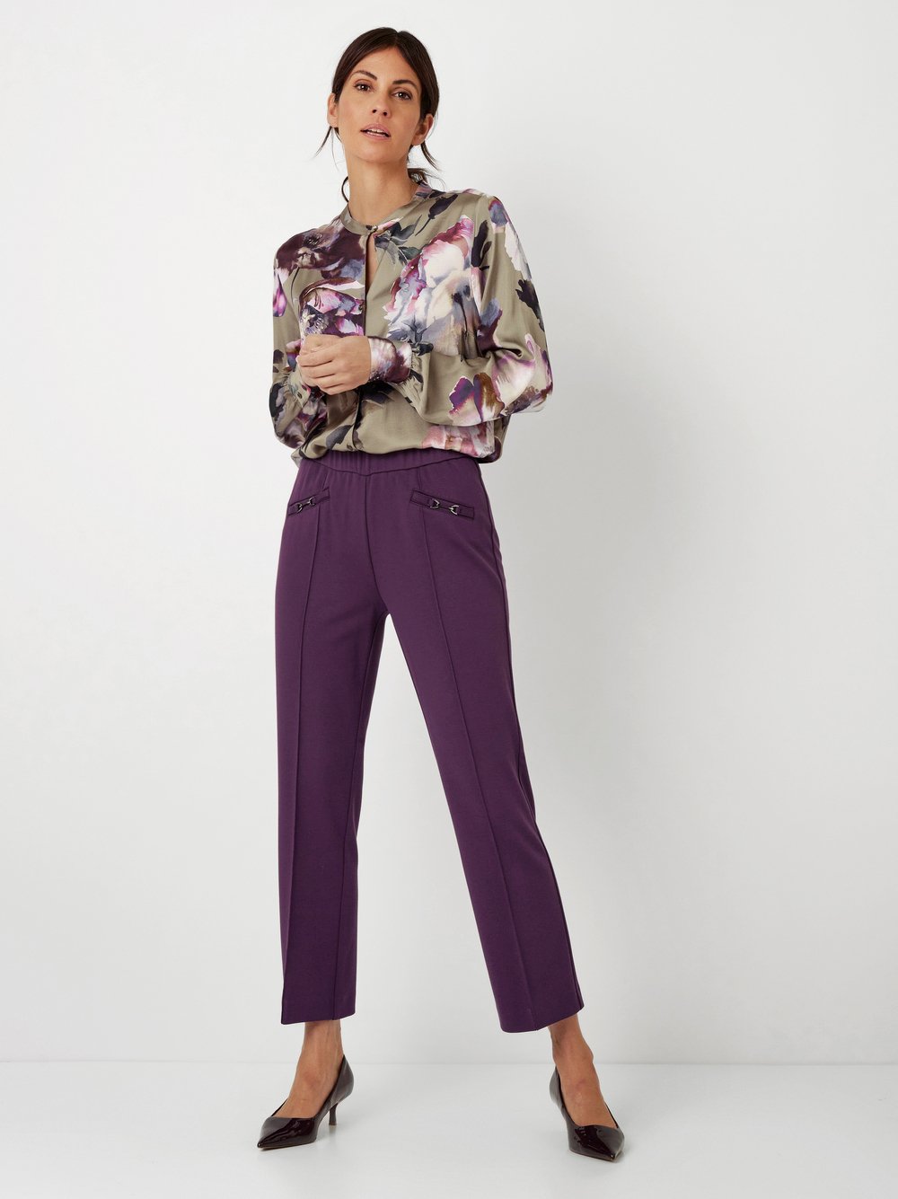 Elegante 7/8-Hose | Style »Jenny« purple