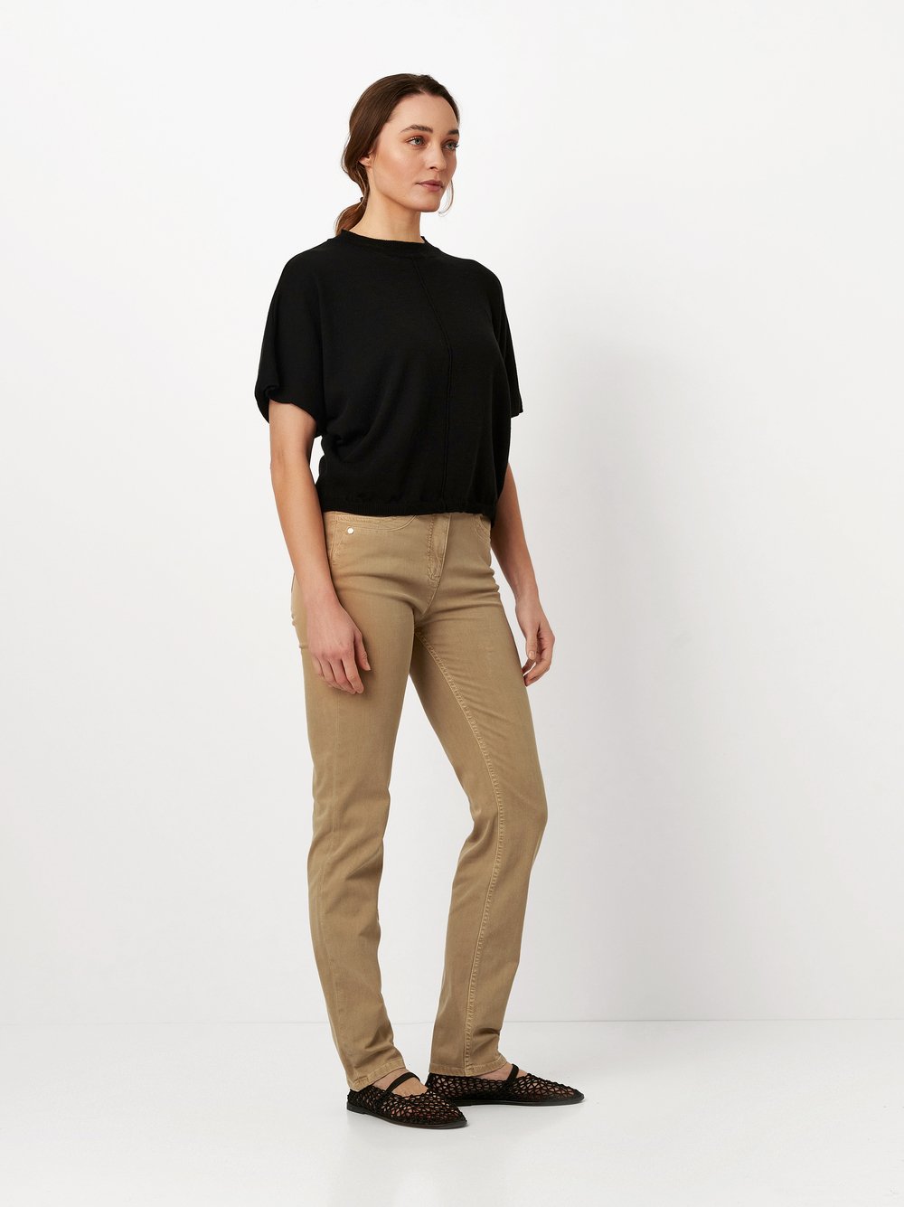 High waist jeans | Style »be loved« brown