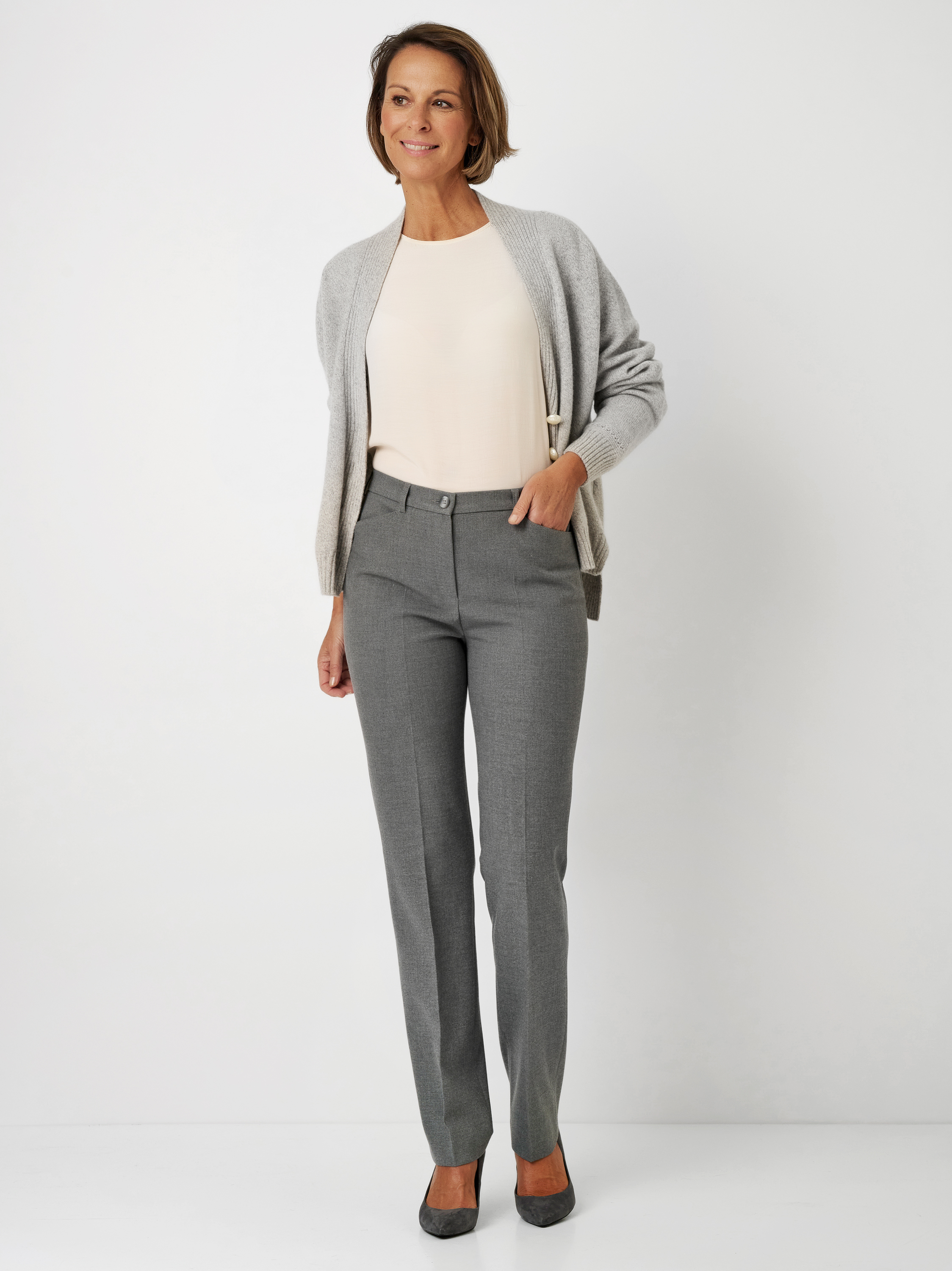 Bügelfaltenhose | Style »Steffi« grey