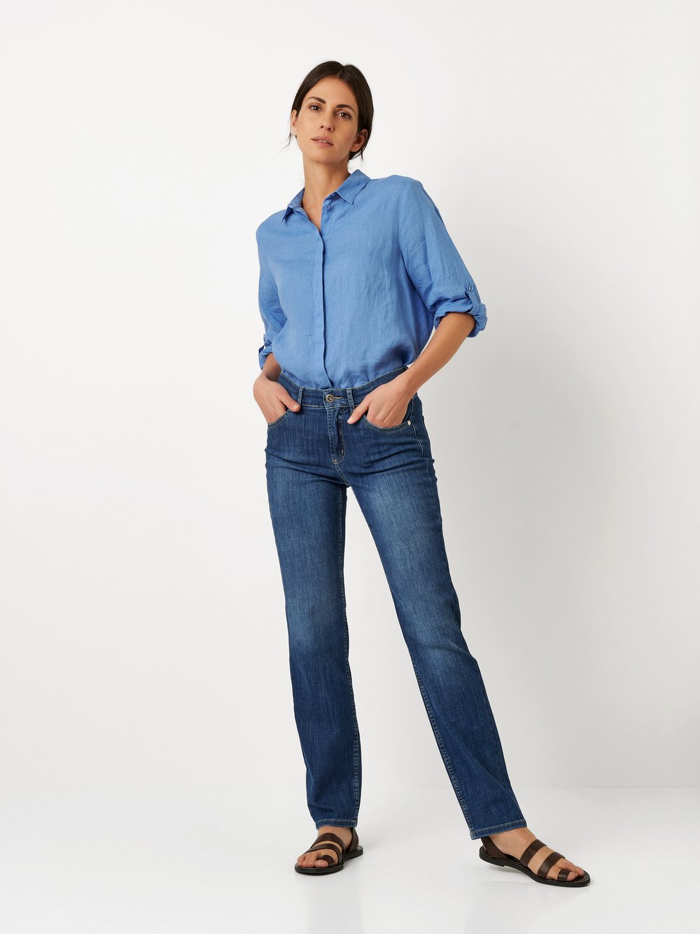 Regular-Fit Jeans | Style »Liv« mid blue