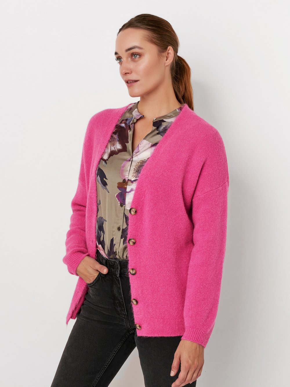 Kuscheliger Cardigan | Style »Ilona« pink