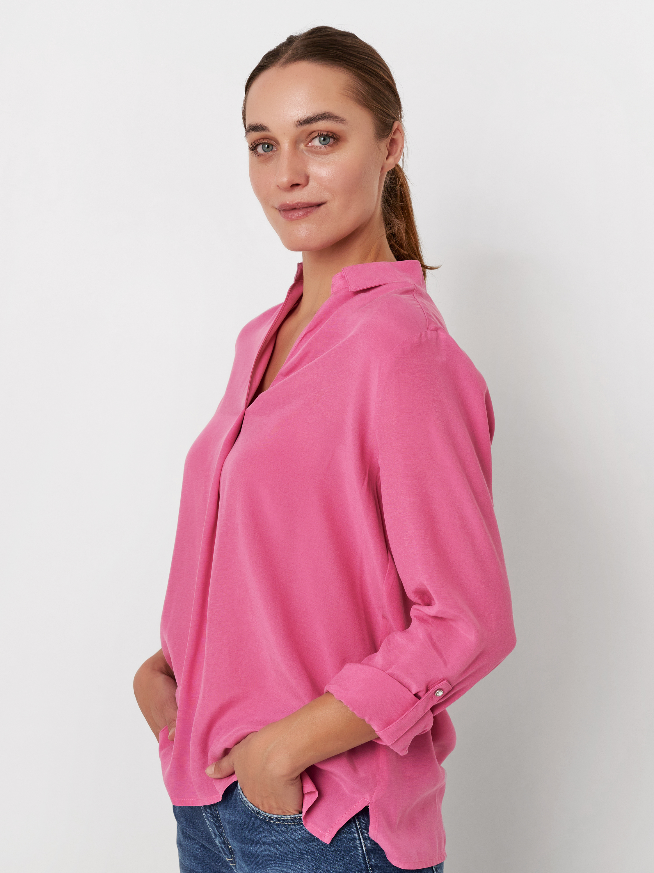 Zarte Schlupfbluse | Style »Celia« pink