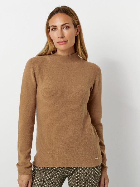 TONI Fashion Style »Helene« brown Feinstrick-Pulli mit Turtleneck