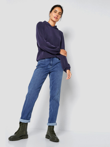 TONI Fashion Style »Honey« blue used Entspannte Basic-Jeans