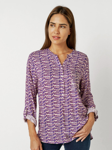 TONI Fashion Style »Bella« multicolour purple Gemusterte Schlupfbluse